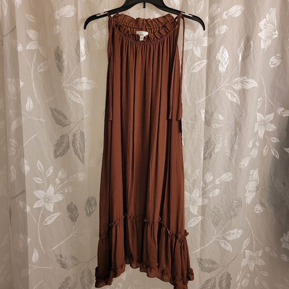 Robbie Bee Brown Midi Dress